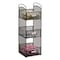 Safco Onyx Breakroom Organizers, 3 Comp, 6 x 6 x 18, Steel Mesh, Black 3290BL - alternate 1